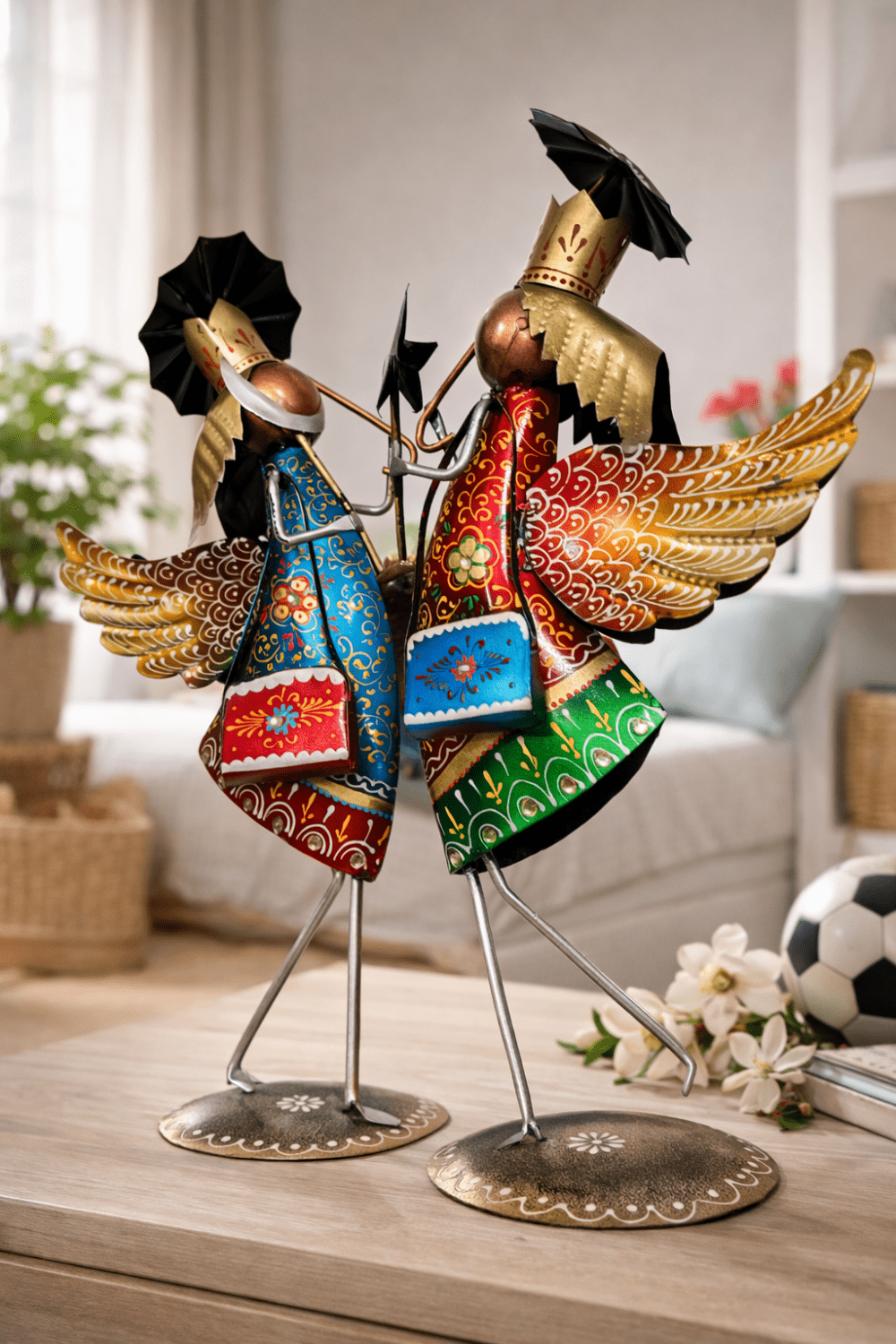 Metal Angel Couple Showpiece – Vividha Stores